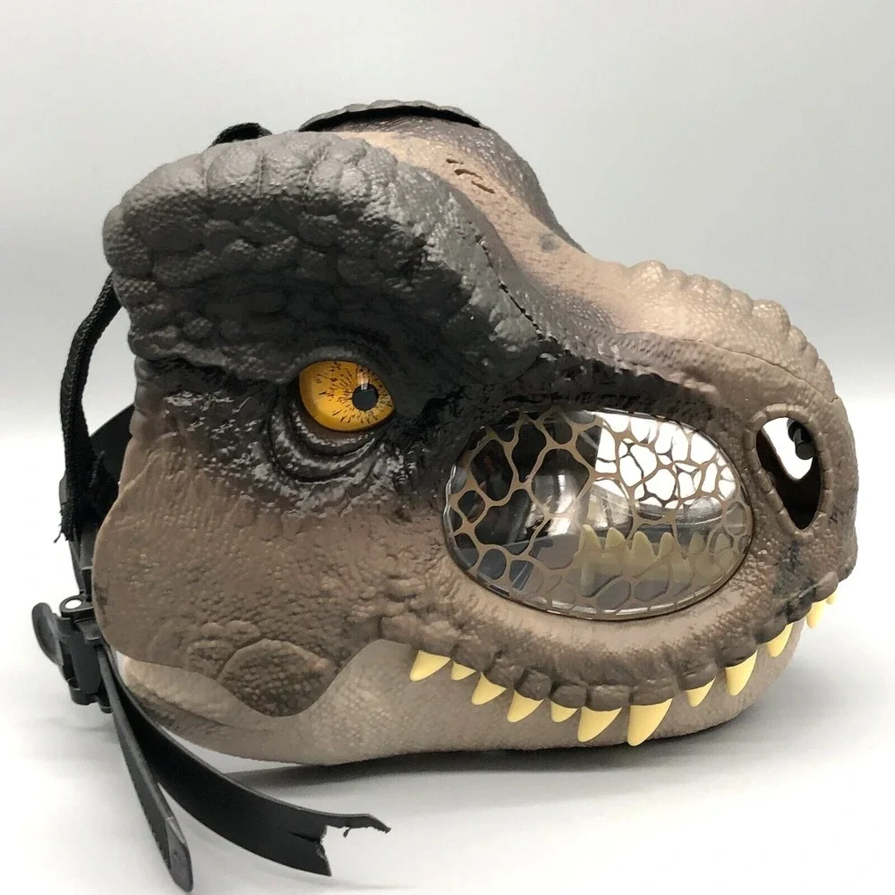 Jurassic World Chomp N Roar Tyrannosaurus Rex Mask‎ Toy Dinosaur Dominion Mattel